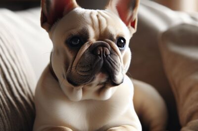 Degenerative Disk Disease Symptoms In Short-Legged Long-backed Cream French Bulldog